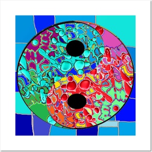 yoga mandala balance abstract art Posters and Art